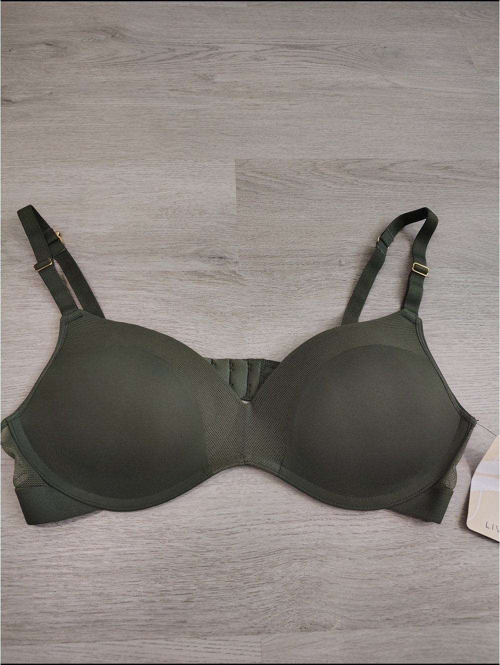 New With Tags!!Lively Olive Green Seamless wireless Bra. Size 38B